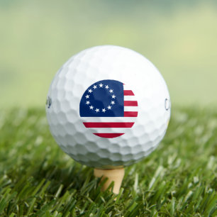 The American Circle Flag by Betsy Ross Golf Balls
