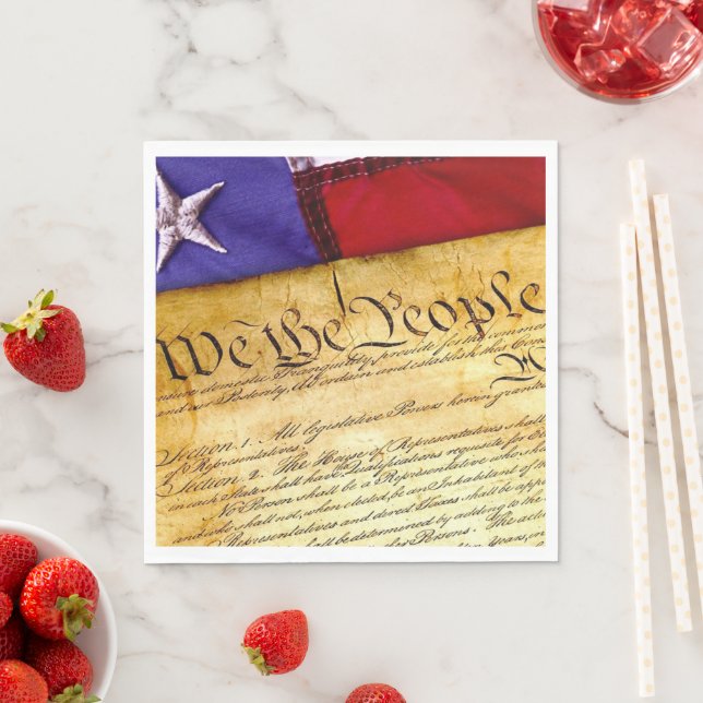 The American Constitution Napkin (Insitu)