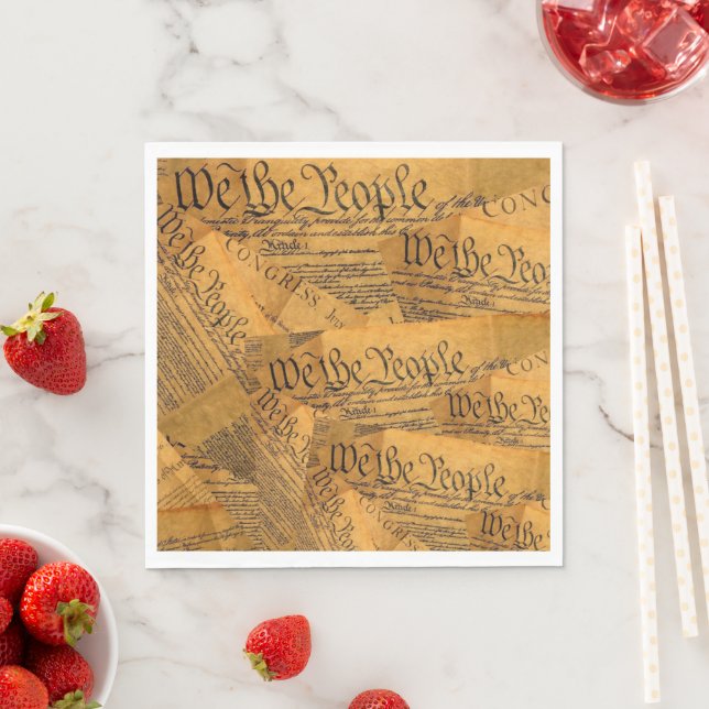 The American Constitution Napkin (Insitu)