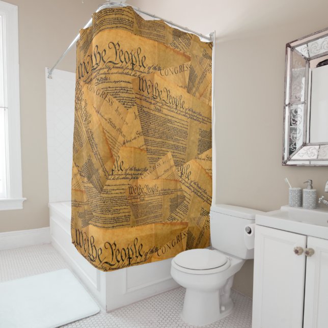 The American Constitution Shower Curtain (In Situ)