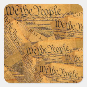 The American Constitution Square Sticker