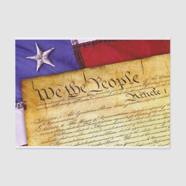 The American Constitution Tissue Paper (Front)