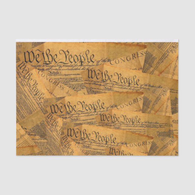 The American Constitution Tissue Paper (Front)