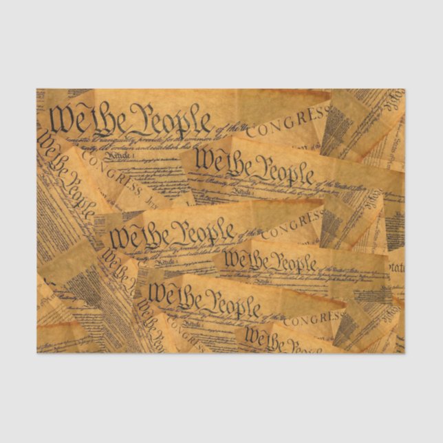 The American Constitution Tissue Paper (Front)