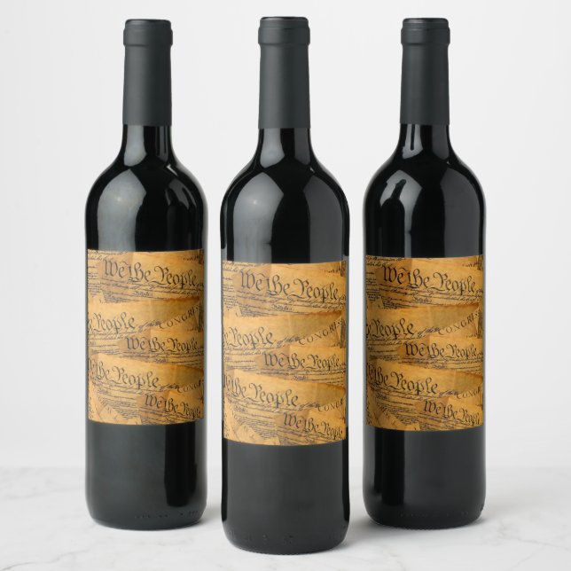 The American Constitution Wine Label (Bottles)