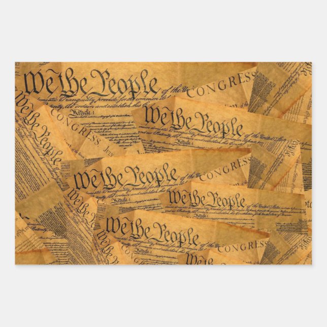 The American Constitution Wrapping Paper Sheet (Front)