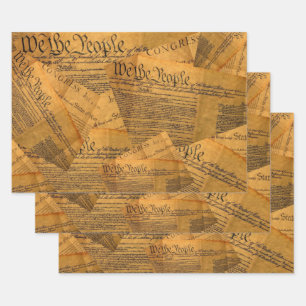 The American Constitution Wrapping Paper Sheet