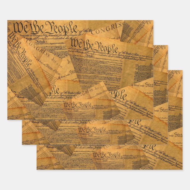 The American Constitution Wrapping Paper Sheet (Set)