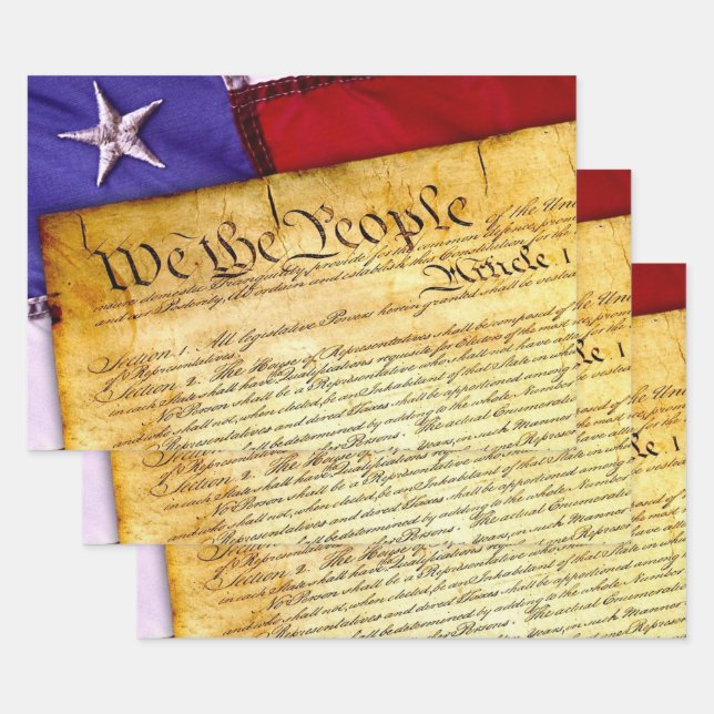 The American Constitution Wrapping Paper Sheet (Set)
