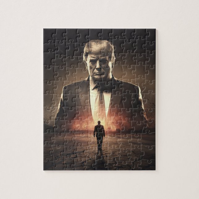 The American Destroyer in a Sun Baked Desert Jigsaw Puzzle (Vertical)