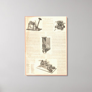 The American Fire Alarm and Police Telegraph Canvas Print