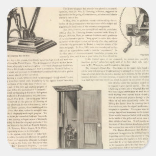 The American Fire Alarm and Police Telegraph Square Sticker