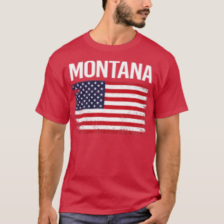 The American Flag Montana  T-Shirt