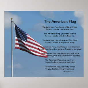 The American Flag Poem Poster