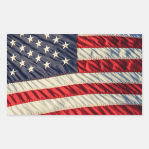 The American Flag Rectangular Sticker