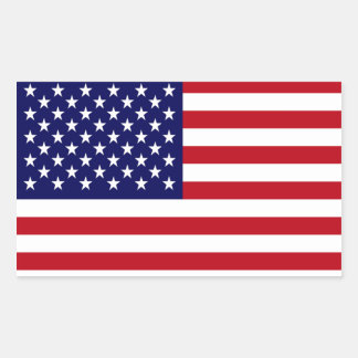 The American Flag Rectangular Sticker