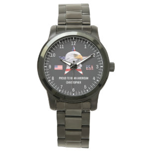 The American Flag, Stunning Eagle Patriotic Watch