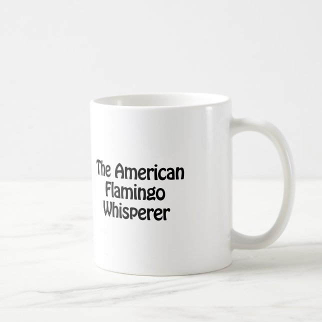 the american flamingo whisperer coffee mug (Right)