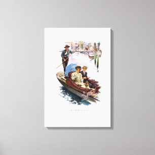 The American Girl In Italy by Harrison Fisher Canvas Print