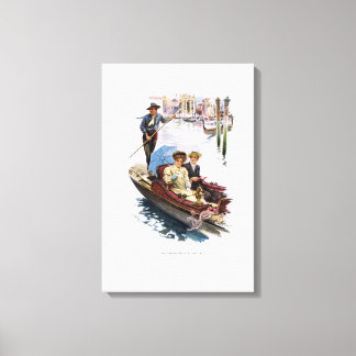 The American Girl In Italy by Harrison Fisher Canvas Print