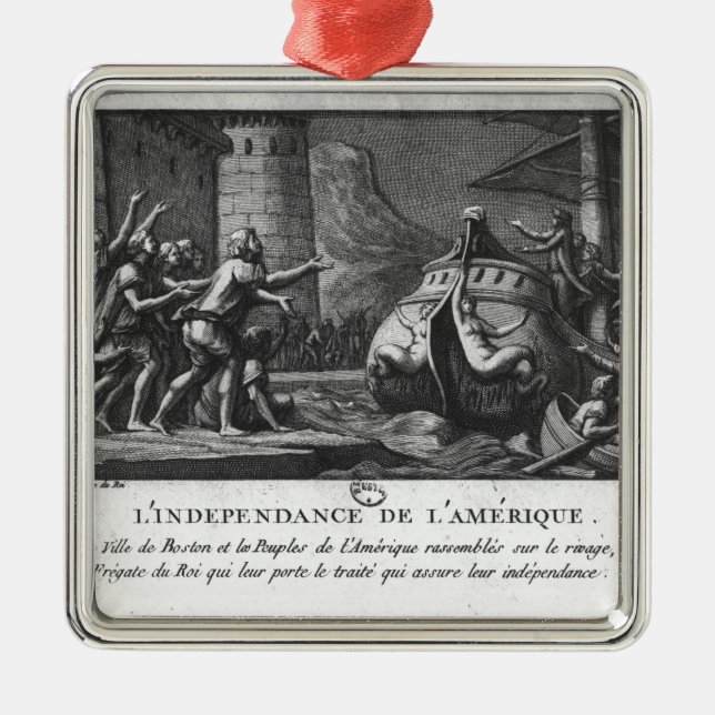 The American Independence Metal Tree Decoration (Front)
