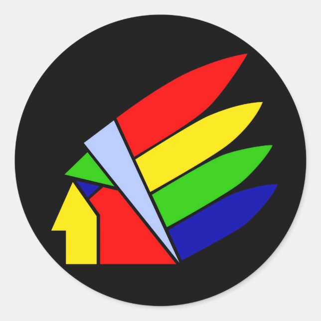 The American Indian Classic Round Sticker (Front)