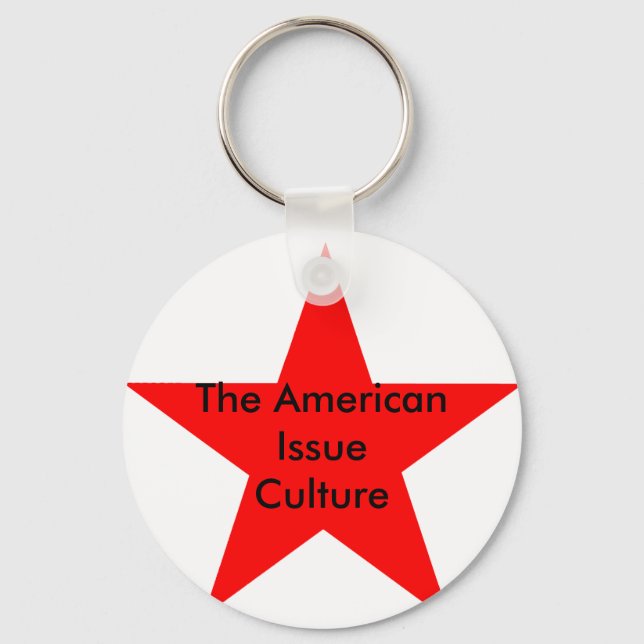 The American Issue Culture Star Red Key Ring (Front)