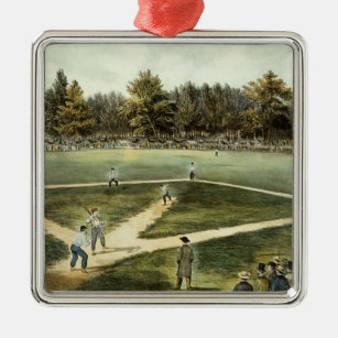 The American National Game of Baseball Metal Tree Decoration