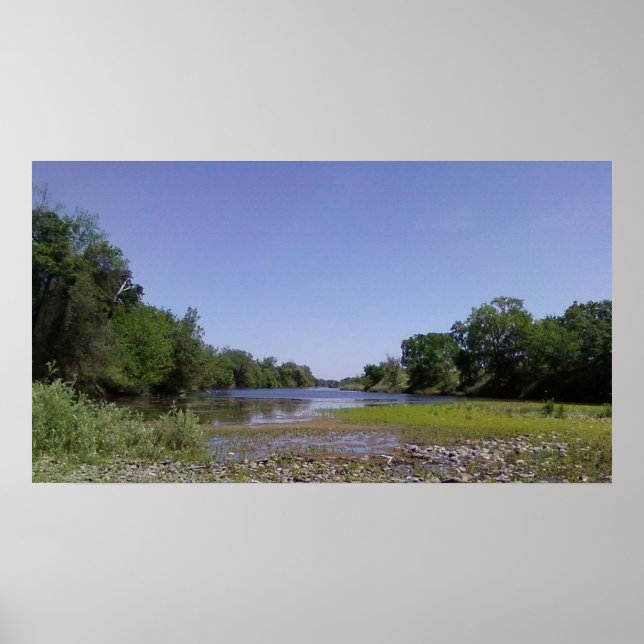 The American River in Sacramento,CA Print (Front)