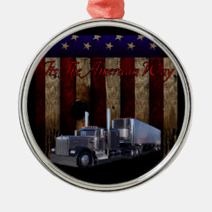 The American Way Metal Tree Decoration