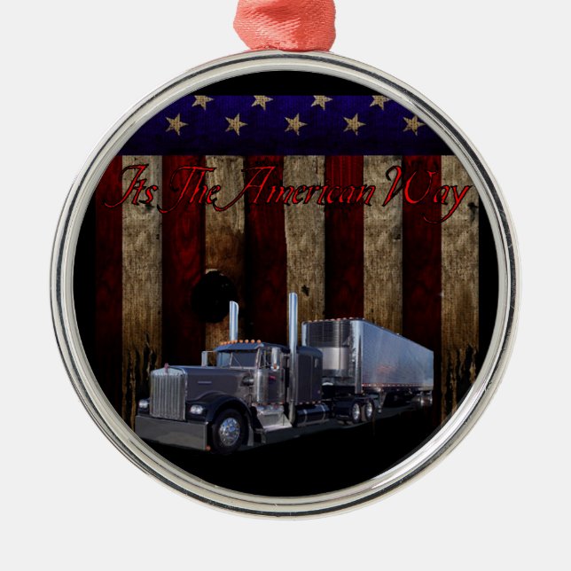 The American Way Metal Tree Decoration (Front)