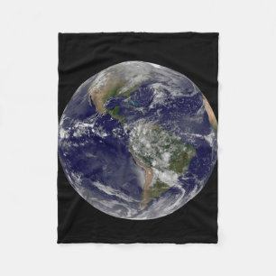 The Americas On Earth Day. Fleece Blanket