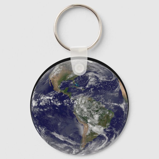 The Americas On Earth Day. Key Ring (Front)