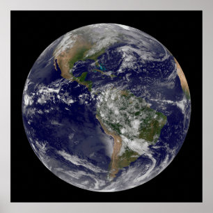 The Americas On Earth Day. Poster