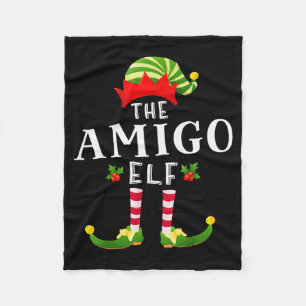The Amigo Elf Christmas Matching Pajama Fleece Blanket