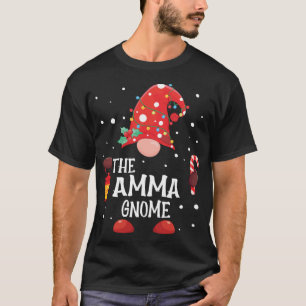 The Amma Gnome Matching Family Christmas Gnome Paj T-Shirt