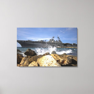 The amphibious assault ship USS Kearsarge Canvas Print