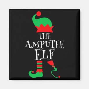 The Amputee Elf Christmas Funny Limb Surgery Joke Magnet