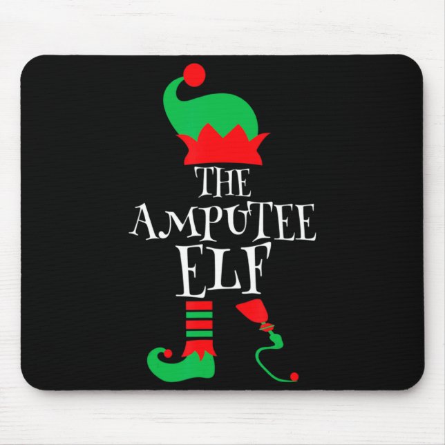 The Amputee Elf Christmas Funny Limb Surgery Joke  Mouse Mat (Front)