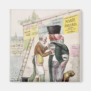 The Amusement of a Bill Sticker, 1820 Magnet