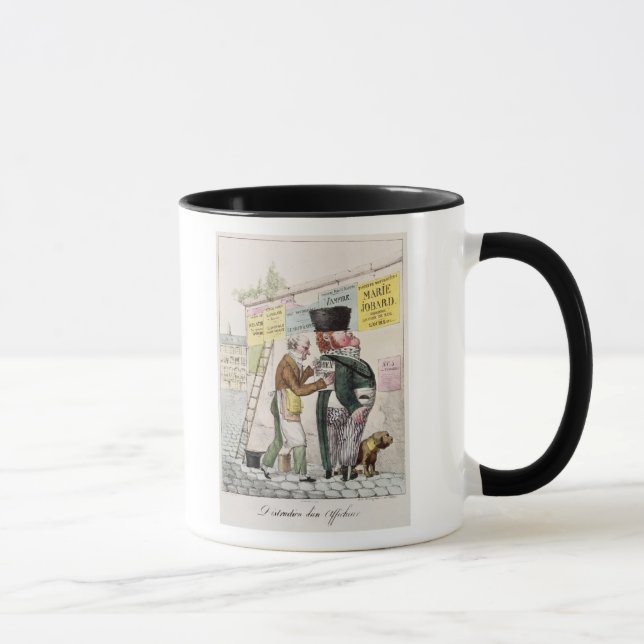 The Amusement of a Bill Sticker, 1820 Mug (Right)