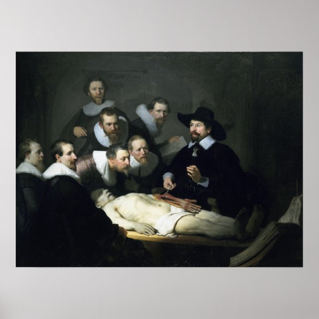 The Anatomy Lesson of Dr. Nicolaes Tulp Poster (Front)