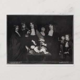 The Anatomy Lesson of Professor Frederik Postcard