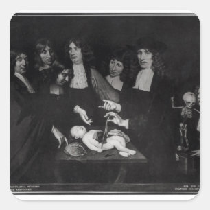 The Anatomy Lesson of Professor Frederik Square Sticker