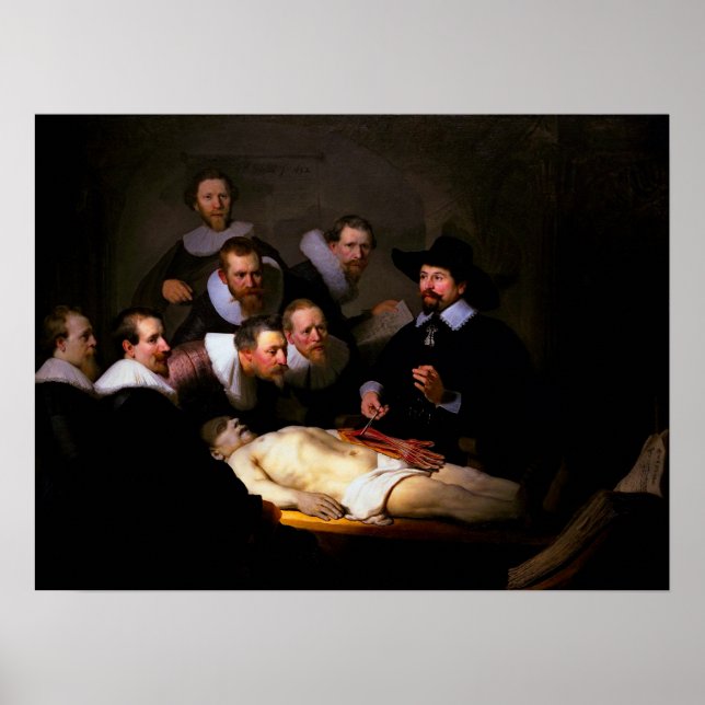 The ANATOMY LESSON - REMBRANDT - 1632 Poster (Front)