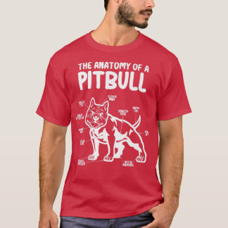 The Anatomy of A Pitbull Dog Lover, Funny Dog Owne T-Shirt