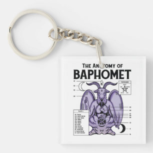 The Anatomy Of Baphomet Key Ring