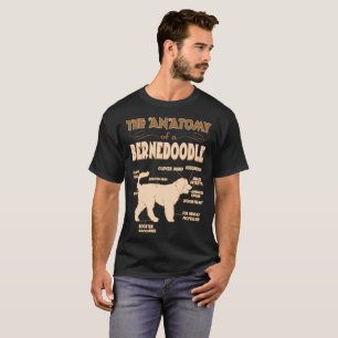 The Anatomy Of Bernedoodle Pet Lovers Gift T-Shirt