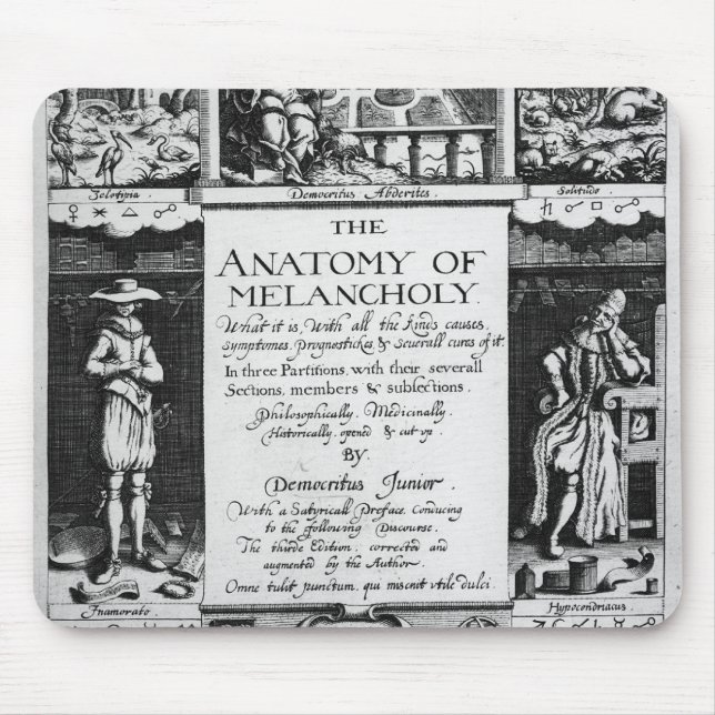 The Anatomy of Melancholy Mouse Mat (Front)
