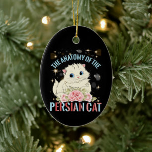 The Anatomy Of The Persian Cat Ceramic Tree Decoration
